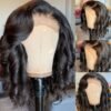 13x6 Lace Frontal Brazilian Straight Remy Natural Color  